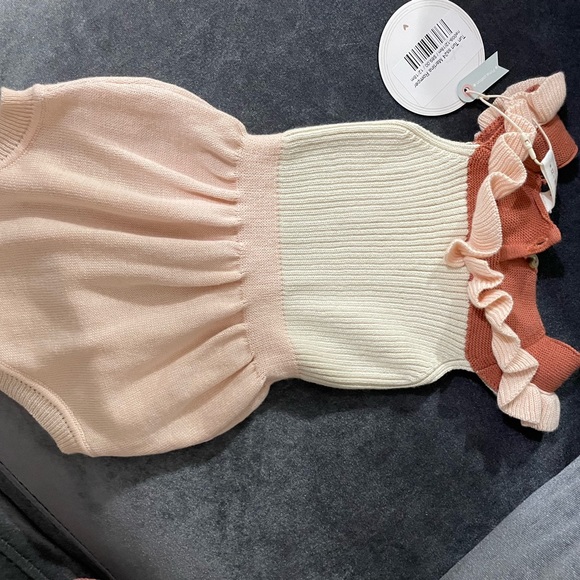 TUN TUN MARTINA ROMPER NATURAL & BABY PINK & TERRACOTA - Picture 10 of 16